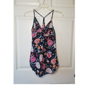 Lily White Shirt Top Blouse Floral Pink Roses No sign of wear